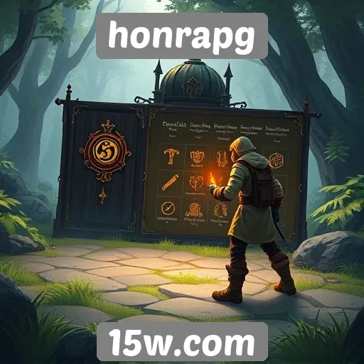 Acessibilidade e interface do honrapg para novos jogadores